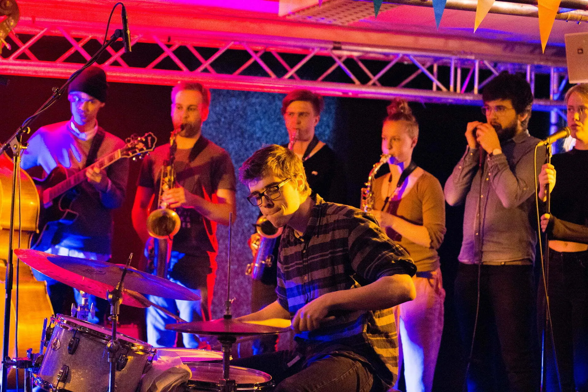 Lokomotiv på Vossa Jazz. Foto: Runhild Heggem