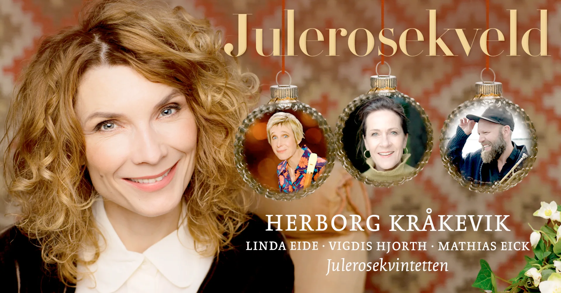 Julerosekveld med Herborg Kråkevik og gjester