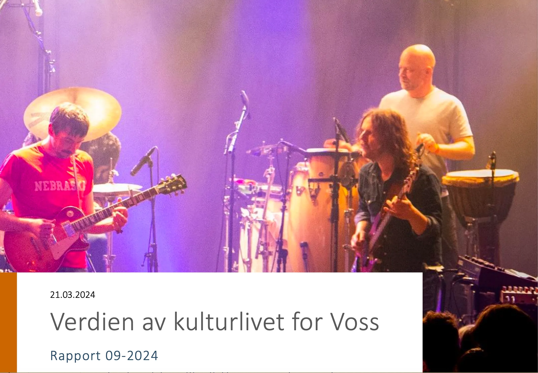 Verdien av kulturlivet for Voss – ringverknadar av Vossa Jazz